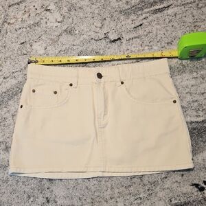 Amuse Society Tan Cream Mini Pencil Skirt Resort Wear